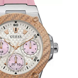 Guess Zena Quartz White Dial Pink Rubber Strap Watch For Women - W1094L4 Buy Now By Guess