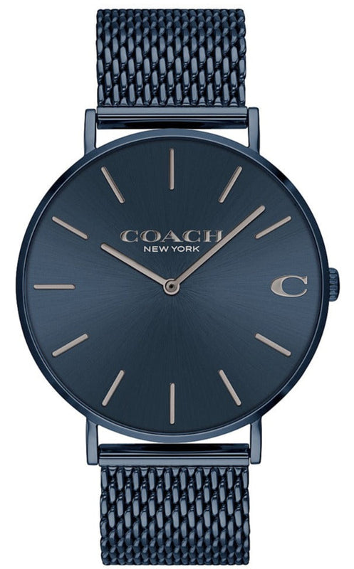 Coach Charles Blue Dial Blue Mesh Bracelet Watch for Men - 14602146 Buy Now By Coach