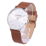 Coach Charles Silver Dial Brown Leather Strap Watch for Men - 14602152 Buy Now By Coach