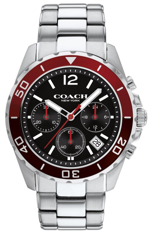 Coach Kent Black Dial Silver Steel Strap Watch for Men - 14602556 Buy Now By Coach