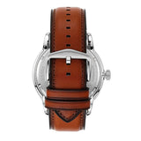 Fossil Townsman Automatic Skeleton Blue Dial Brown Leather Strap Watch for Men - ME3154 Buy Now By Fossil