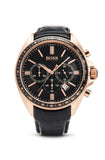 Hugo Boss Driver Black Dial Black Leather Strap Watch for Men - 1513092 Buy Now By Hugo Boss