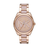 Michael Kors Janelle Three Hand Rose Gold Dial Two Tone Steel Strap Watch For Women - MK7135 Buy Now By Michael Kors