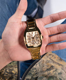 Guess Phoenix Multi Function Gold Dial Gold Steel Strap Watch for Men - GW0456G2 Buy Now By Guess