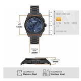Emporio Armani Analog Chronograph Blue Dial Silver Steel Strap Watch For Men - AR11561 Buy Now By Emporio Armani