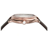 Emporio Armani Mia Moonphase Silver Dial Brown Leather Strap Watch For Women - AR11568 Buy Now By Emporio Armani