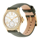 Michael Kors Mini Everest Crystals White Dial Green Leather Strap Watch for Women - MK4720 Buy Now By Michael Kors