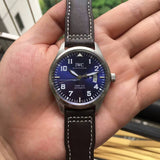 IWC Pilots Watch Mark XVII Edition Le Petit Prince Blue Dial Brown Leather Strap Watch for Men - IW326506 Buy Now By IWC