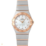 Omega Constellation Manhattan Quartz Diamonds Mother of Pearl Dial Two Tone Steel Strap Watch for Women - 131.20.25.60.55.001 Buy Now By Omega