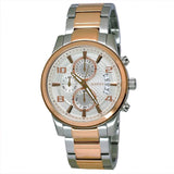 Guess Exec Chronograph White Dial Two Tone Steel Strap Watch for Men - W0075G2 Buy Now By Guess