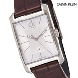 Calvin Klein Window Silver Dial Brown Leather Strap Watch for Women - K2M23126 Buy Now By Calvin Klein
