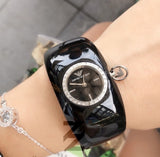 Emporio Armani Casual Analog Black Dial Black Leather Strap Watch For Women - AR0739 Buy Now By Emporio Armani