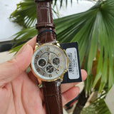 Tommy Hilfiger Keagan Quartz Silver Dial Brown Leather Strap Watch for Men - 1791291 Buy Now By Tommy Hilfiger