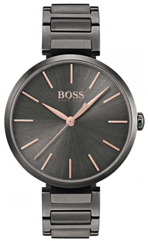 Hugo Boss Allusion Quartz Grey Dial Grey Steel Strap Watch For Men - 1502416 Buy Now By Hugo Boss