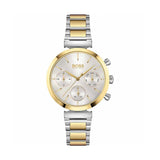 Hugo Boss Flawless Silver Dial Two Tone Steel Strap Watch for Women - 1502550 Buy Now By Hugo Boss