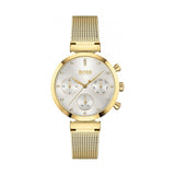 Hugo Boss Flawless White Dial Gold Mesh Bracelet Watch for Women - 1502552 Buy Now By Hugo Boss