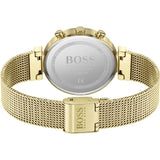 Hugo Boss Flawless White Dial Gold Mesh Bracelet Watch for Women - 1502552 Buy Now By Hugo Boss
