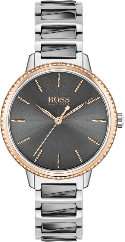 Hugo Boss Signature Grey Dial Silver Steel Strap Watch for Men - 1502569 Buy Now By Hugo Boss