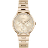 Hugo Boss Prima Gold Dial Gold Steel Strap Watch for Women - 1502571 Buy Now By Hugo Boss