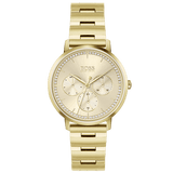 Hugo Boss Prima Gold Dial Gold Steel Strap Watch for Women - 1502572 Buy Now By Hugo Boss
