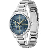 Hugo Boss Grand Course Blue Dial Silver Steel Strap Watch for Women - 1502583 Buy Now By Hugo Boss