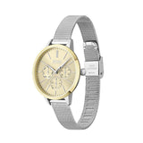 Hugo Boss Symphony Gold Dial Silver Mesh Bracelet Watch for Women - 1502600 Buy Now By Hugo Boss