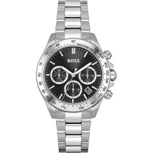 Hugo Boss Novia Black Dial Silver Steel Strap Watch for Women - 1502614 Buy Now By Hugo Boss