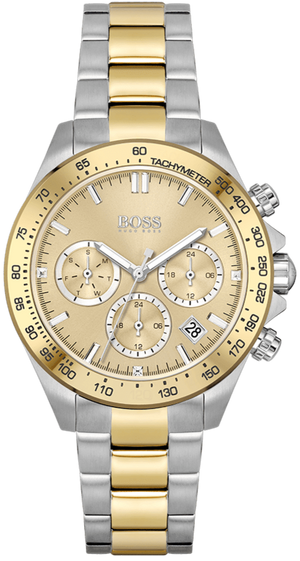 Hugo Boss Novia Gold Dial Two Tone Steel Strap Watch for Women - 1502618 Buy Now By Hugo Boss