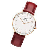 Daniel Wellington Classic Suffolk White Dial Brown Leather Strap Watch For Men - DW00100122 Buy Now By Daniel Wellington