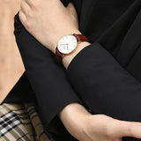 Daniel Wellington Classic Suffolk White Dial Brown Leather Strap Watch For Men - DW00100122 Buy Now By Daniel Wellington