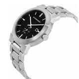 Burberry The City Black Dial Silver Steel Strap Watch for Men - BU9901 Buy Now By Burberry