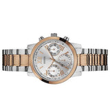Guess Mini Sunrise Analog Silver Dial Two Tone Steel Strap Watch For Women - W0448L4 Buy Now By Guess