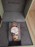 Burberry The City White Dial Rose Gold Steel Strap Watch for Women - BU9004 Buy Now By Burberry