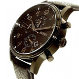 Hugo Boss Blackout Chronograph Black Dial Black Leather Strap Watch For Men - HB1512567 Buy Now By Hugo Boss