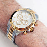 Hugo Boss Ikon Chronograph Silver Dial Two Tone Steel Strap Watch for Men - 1512960 Buy Now By Hugo Boss