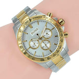 Hugo Boss Ikon Chronograph Silver Dial Two Tone Steel Strap Watch for Men - 1512960 Buy Now By Hugo Boss
