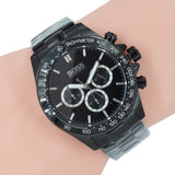 Hugo Boss Ikon Chronograph Black Dial Black Steel Strap Watch for Men - 1512961 Buy Now By Hugo Boss