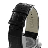 Hugo Boss Ikon Black Dial Black Leather Strap Watch for Men - 1513178 Buy Now By Hugo Boss