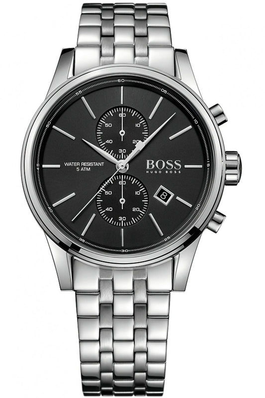 Hugo Boss Jet Black Dial Silver Steel Strap Watch for Men - 1513383 Buy Now By Hugo Boss