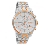 Hugo Boss Jet Silver Dial Two Tone Steel Strap Watch for Men - 1513385 Buy Now By Hugo Boss
