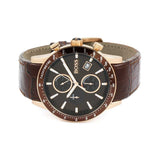 Hugo Boss Rafale Chronograph Brown Dial Brown Leather Strap Watch For Men - 1513392 Buy Now By Hugo Boss