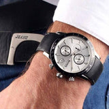Hugo Boss Rafale Chronograph Quartz Silver Dial Black Leather Strap Watch For Men - 1513403 Buy Now By Hugo Boss
