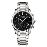 Hugo Boss Commander Black Dial Silver Steel Strap Watch for Men - 1513433 Buy Now By Hugo Boss