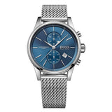 Hugo Boss Jet Blue Dial Silver Mesh Bracelet Watch for Men - 1513441 Buy Now By Hugo Boss