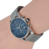 Hugo Boss Jet Blue Dial Silver Mesh Bracelet Watch for Men - 1513441 Buy Now By Hugo Boss