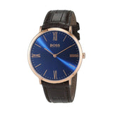 Hugo Boss Classic Jackson Blue Dial Brown Leather Strap Watch for Men - 1513458 Buy Now By Hugo Boss