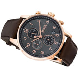 Hugo Boss Navigator Grey Dial Brown Leather Strap Watch for Men - 1513496 Buy Now By Hugo Boss