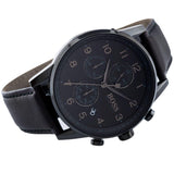 Hugo Boss Navigator Black Dial Black Leather Strap Watch for Men - 1513497 Buy Now By Hugo Boss