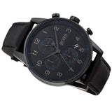 Hugo Boss Navigator Black Dial Black Leather Strap Watch for Men - 1513497 Buy Now By Hugo Boss