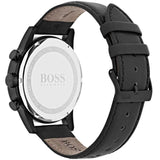 Hugo Boss Navigator Black Dial Black Leather Strap Watch for Men - 1513497 Buy Now By Hugo Boss